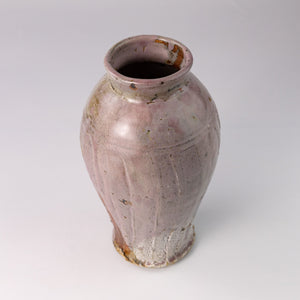 Twice Fired Plum Vase
