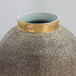 Load image into Gallery viewer, Moon Jar with Gold Rim
