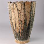 Load image into Gallery viewer, Flared Planter With Dry Green Glaze
