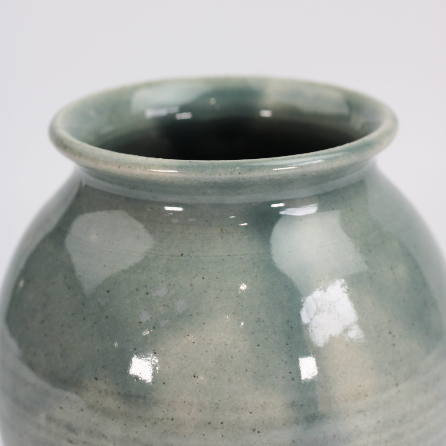 Glossy Grey Vase