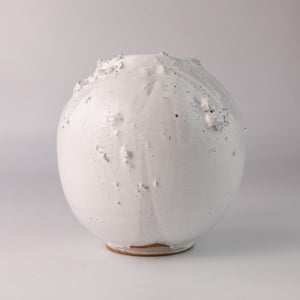 White Textured Moon Jar