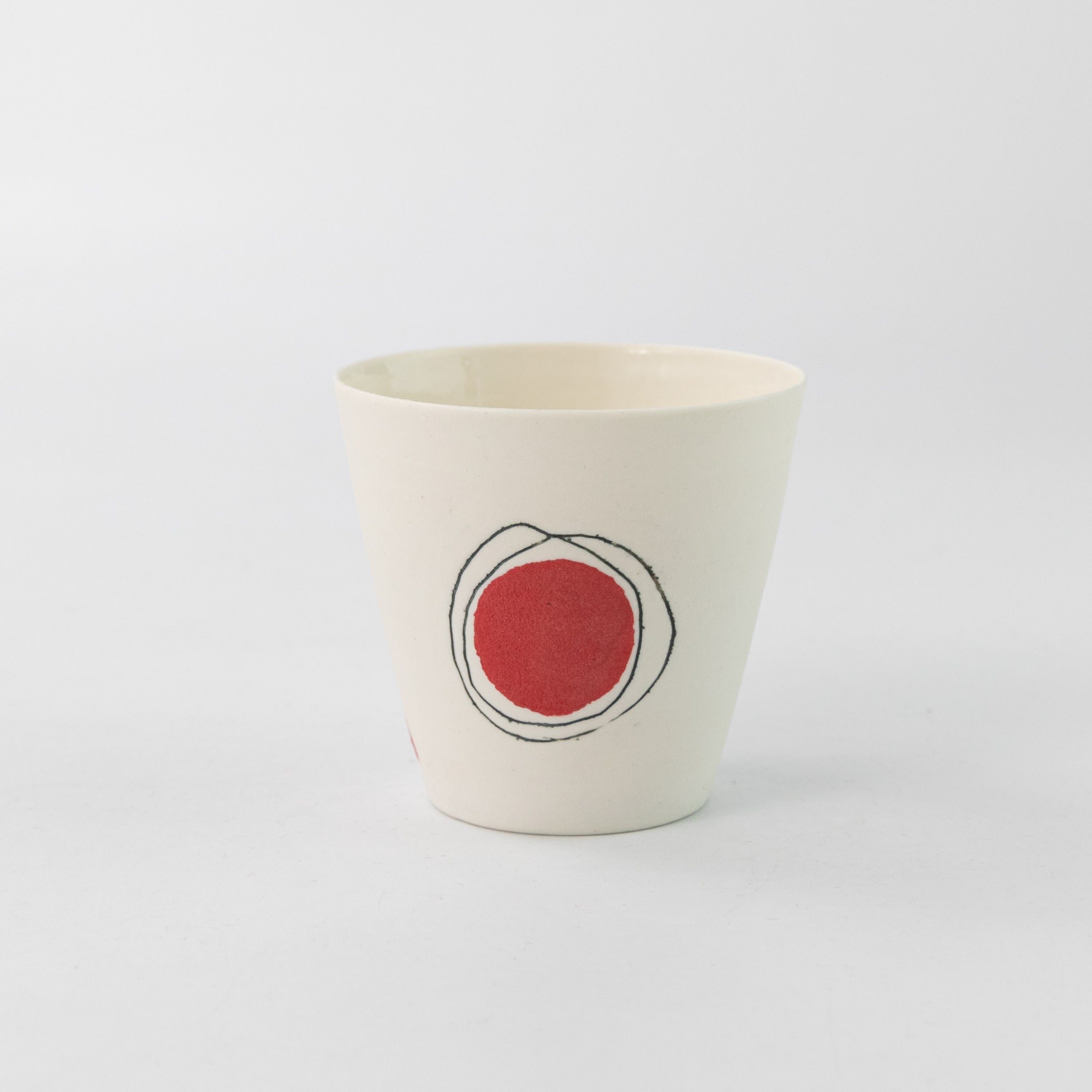 Porcelain Cup with Spot Detail