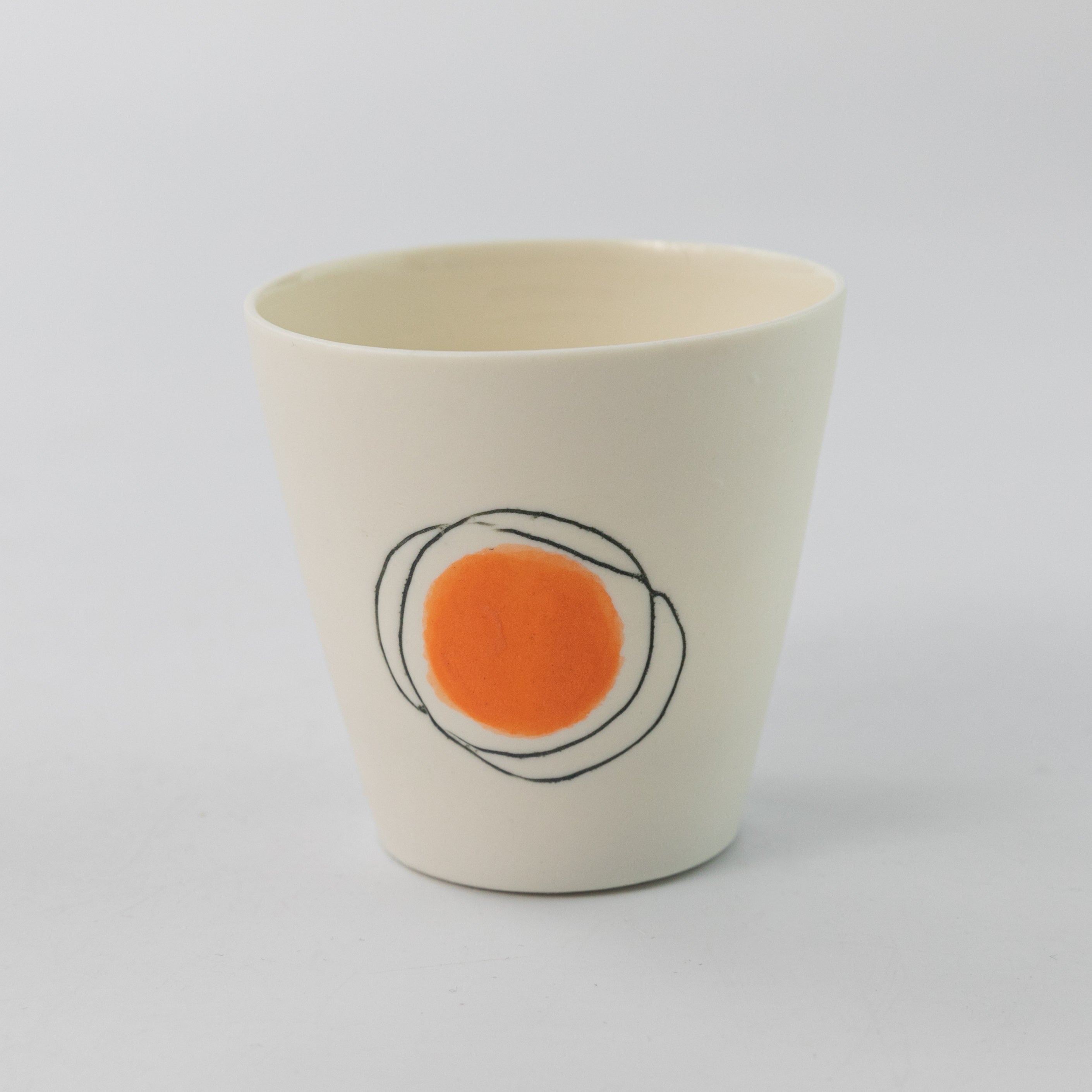 Porcelain Cup with Spot Detail