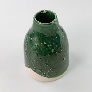 Textured Forest Green Vase