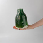 Load image into Gallery viewer, Textured Forest Green Vase
