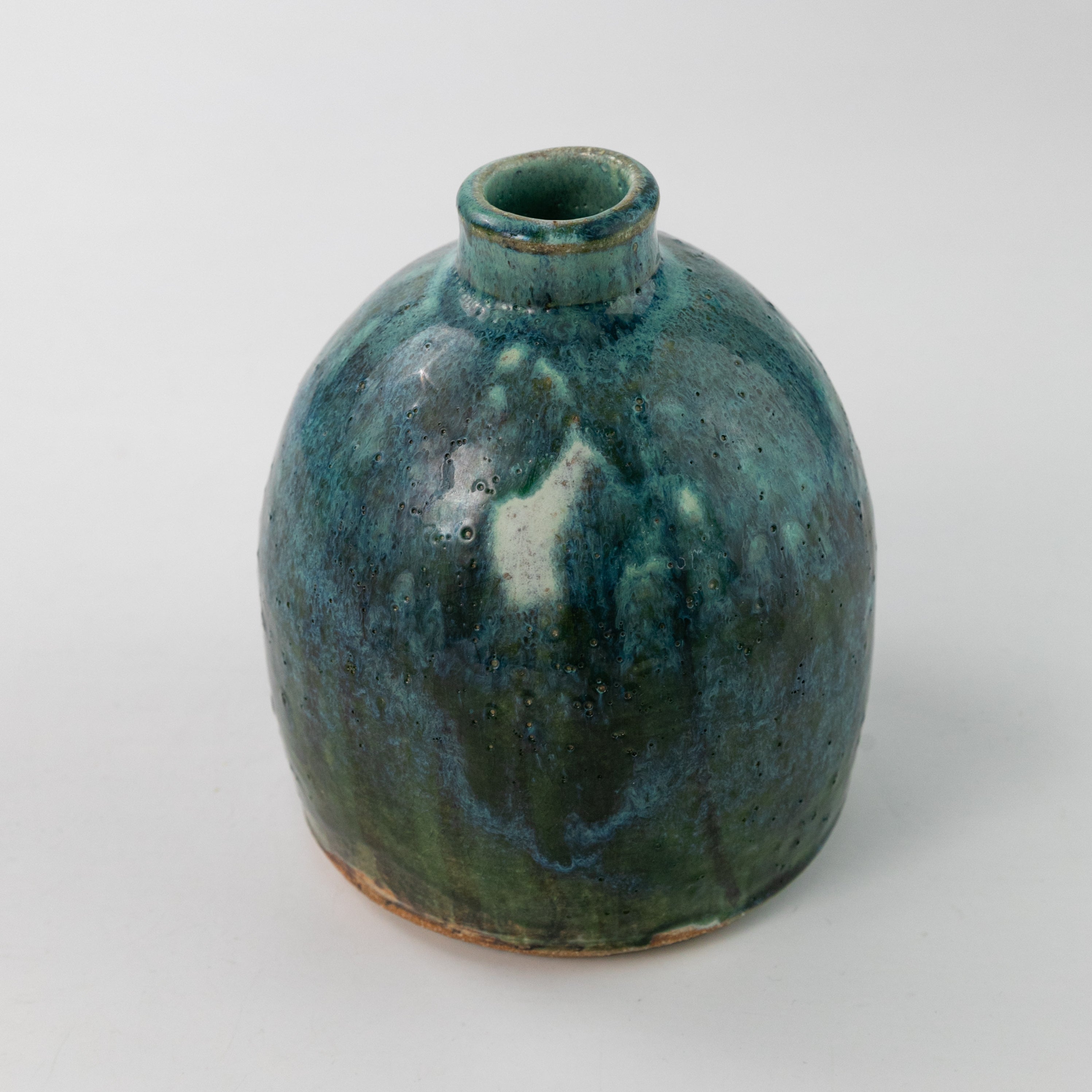 Aqua Domed Vase