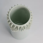 Load image into Gallery viewer, Ceramic Vase with Disc Rim Detail
