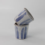 Load image into Gallery viewer, Blue Lined Espresso Cup
