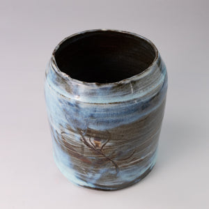 Blue Wash Vase