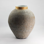 Load image into Gallery viewer, Moon Jar with Gold Rim
