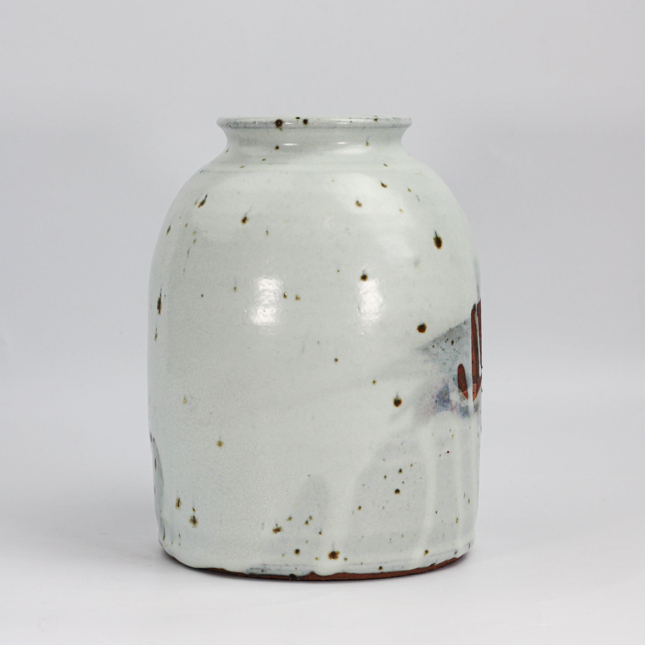 Light Blue Speckled Vase