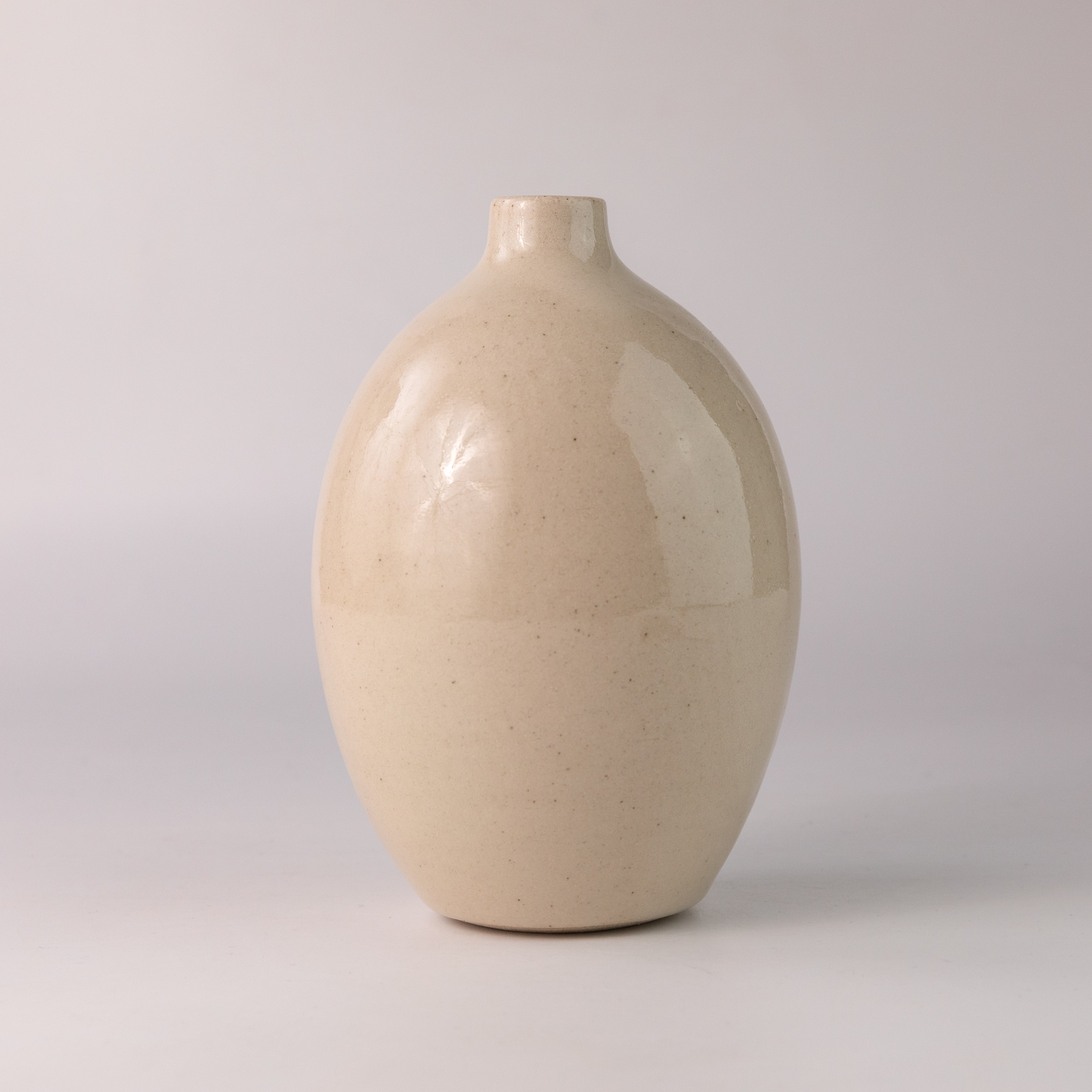 Taupe bottle vase