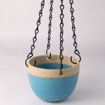 Load image into Gallery viewer, Turquoise Hanging Planter

