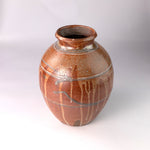 Load image into Gallery viewer, Wood-fired Orange Drip Vase

