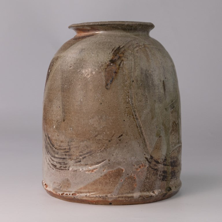 Pale Brown Woodfired Vase