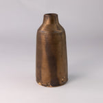 Load image into Gallery viewer, Gold Brushed Brown Vase
