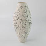 Load image into Gallery viewer, Black Scribble Oval Vase
