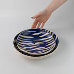 Load image into Gallery viewer, Zebra Serving Bowl
