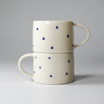 Load image into Gallery viewer, Blue Triangle Espresso Mug
