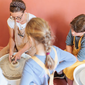 Family Time Taster Class - pottery handbuilding & wheel throwing class