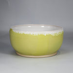Load image into Gallery viewer, Pottery handmade yellow and white bowl
