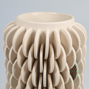 Porcelain disc vase