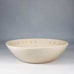 Load image into Gallery viewer, Speckled salad bowl with bird motif
