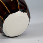Load image into Gallery viewer, Base of handmade mini moon ceramic with brown glaze
