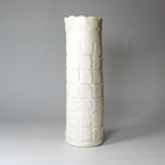 Load image into Gallery viewer, Tall white handmade porcelain vase 
